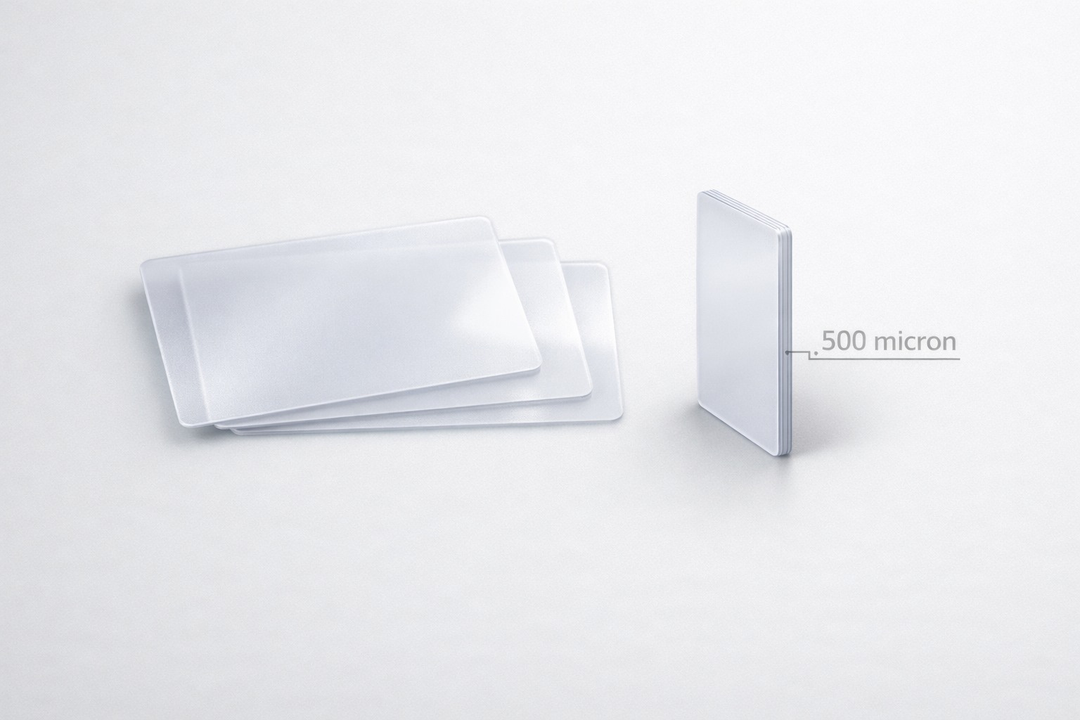 Clear Frosted Cards